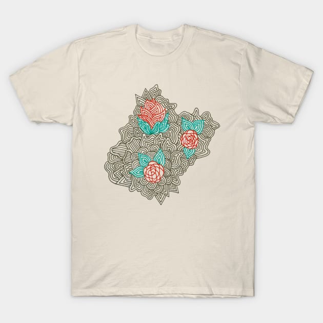 Flowery T-Shirt by PsychedelicDesignCompany